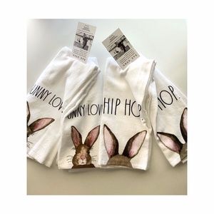New RAE DUNN 🐰BUNNY LOVE/HIP HOP🐰 Towel Sets!